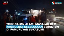 Truk Galon Alami Masalah Rem, Kronologi Kecelakaan Beruntun di Pamuruyan Sukabumi