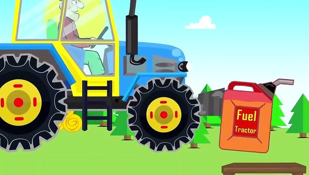Farm work - Combine Harvester and Tractor They work hard _ Fairy tale about Farmers - Bazylland
