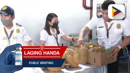 Ceremonial send-off para sa ipinadalang durian sa China mula Davao City, isinagawa