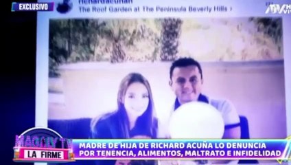 Camila Ganoza revela que Richard Acuña la manda a seguir