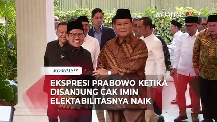 Ekspresi Prabowo Ketika Disanjung Cak Imin Elektabilitasnya Naik
