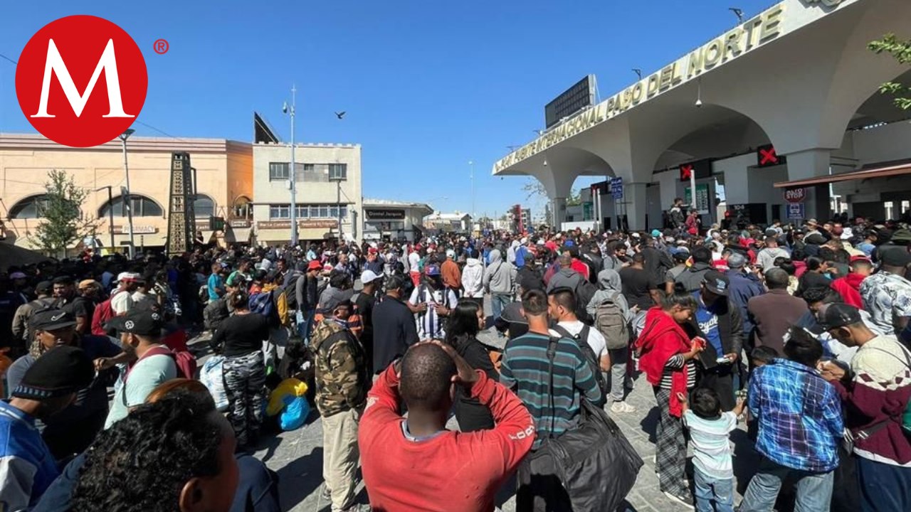 Cientos de migrantes se concentran en puente de Ciudad Juárez