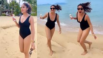 Surbhi Chandna Black Monokini Video Viral, Beach पर Ice Cream के साथ... | Boldsky