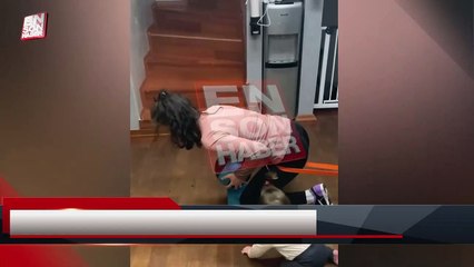 Özge Özpirinçci, minik kızıyla spor yaptı