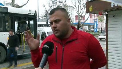 Başkent'te EGO otobüsünün şoförü trafikteki tartışmada aracı metrelerce sürükledi