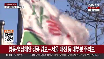 강릉 시속 100㎞ 강풍…불 몰고 오는 '양간지풍'