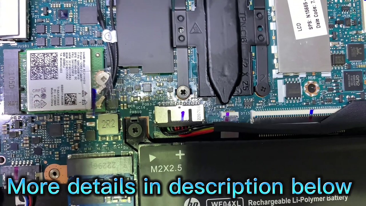 i7-12th Gen Hp Envy 13t-bf000 teardown internals overview ( Upgrade )