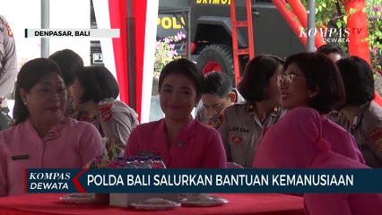 Polda Bali Salurkan Bantuan Kemanusiaan