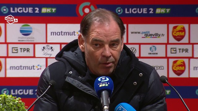J30 Ligue 2 BKT : la réaction de Stéphane Moulin après Quevilly RM 2-1 SMCaen