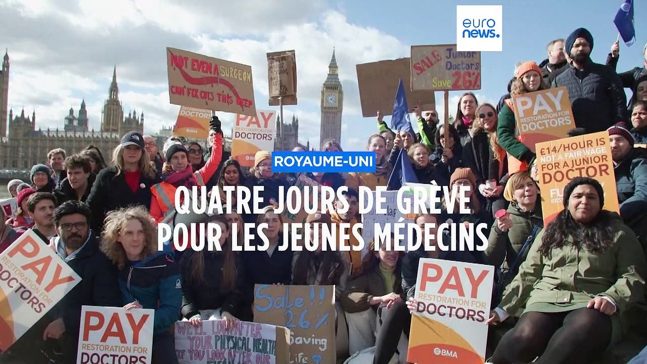 Les jeunes médecins britanniques en grève pour quatre jours