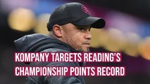 Vincent Kompany sets sights on Championship points record