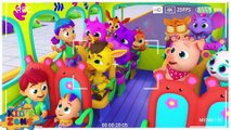 Wheels On The Bus Go Round and Round  School Bus Song  Nursery Rhymes and Kids Songs