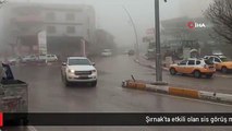Şırnak'ta etkili olan sis görüş mesafesini 10 metreye düşürdü