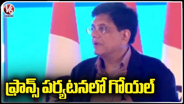 Union Minister Piyush Goyal Participate In India France Business Summit _ V6 News