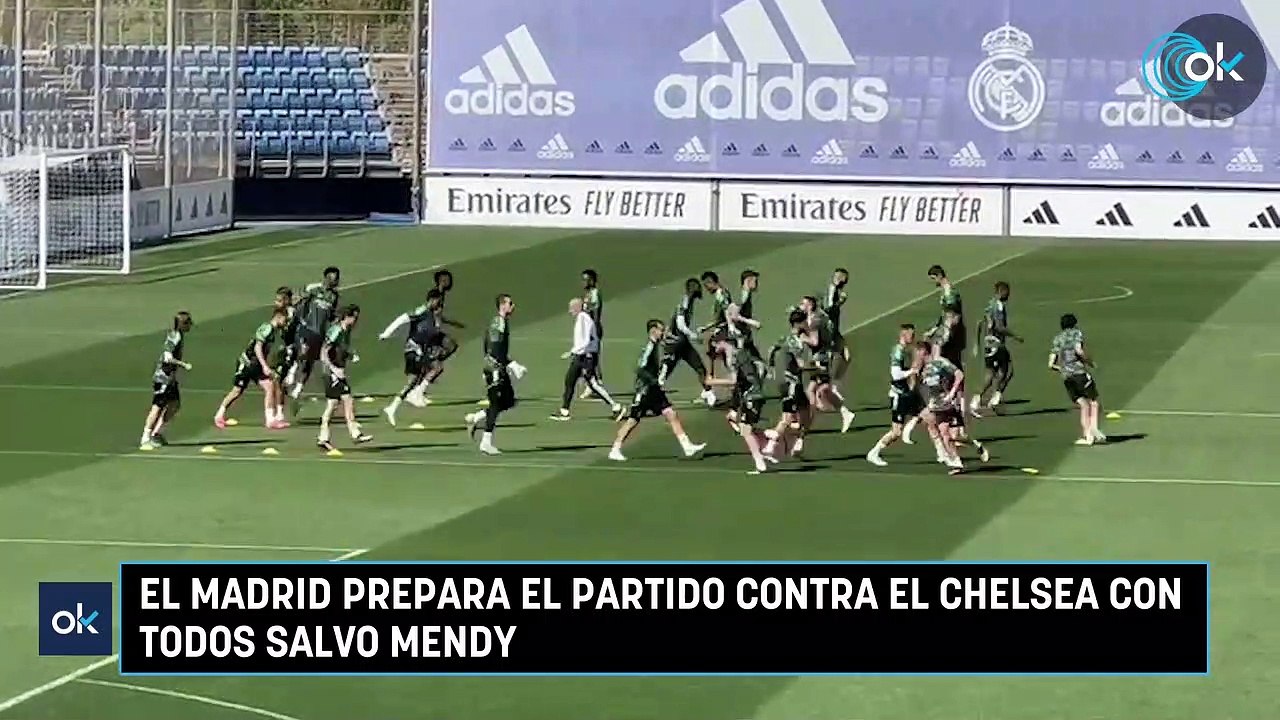 El Madrid prepara el partido contra el Chelsea con todos salvo Mendy