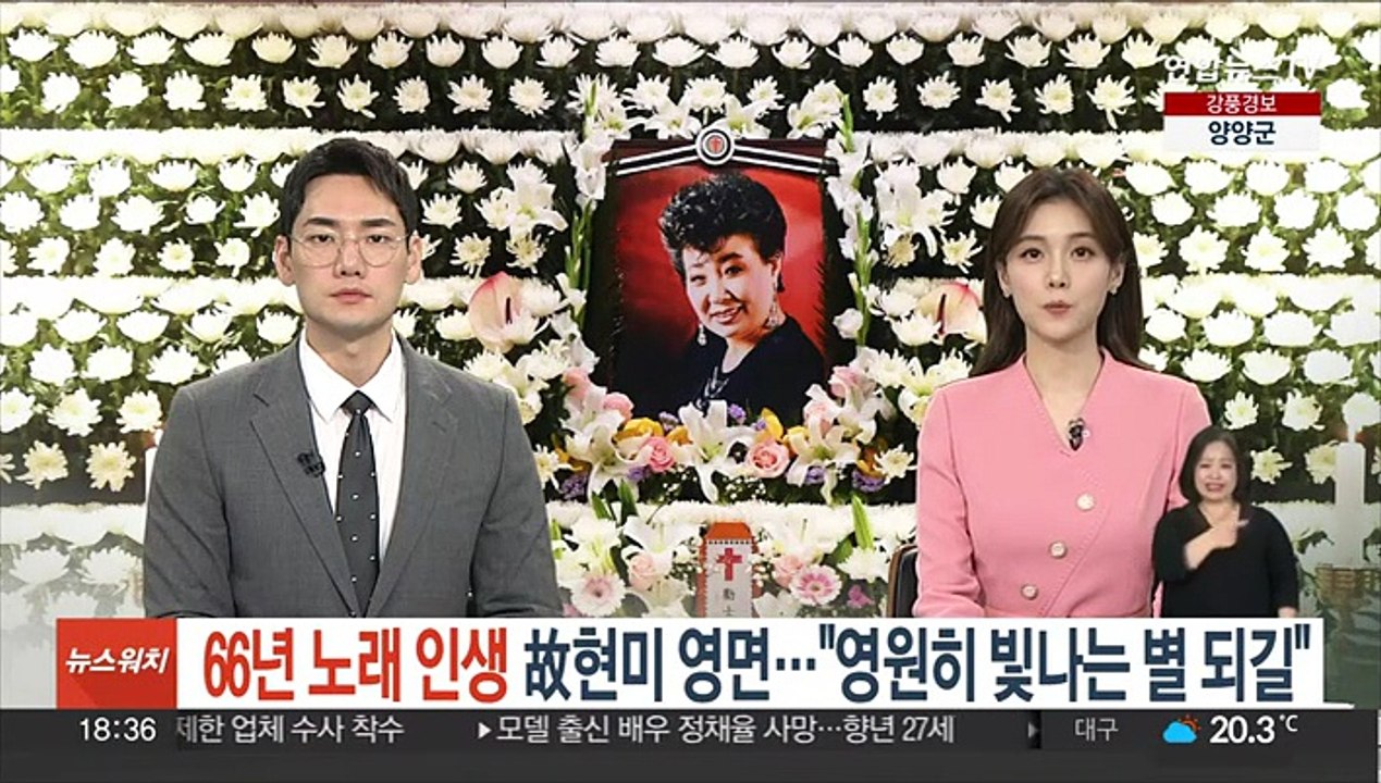 '66년 노래 인생' 故 현미 영면…"영원히 빛나는 별이 되길"