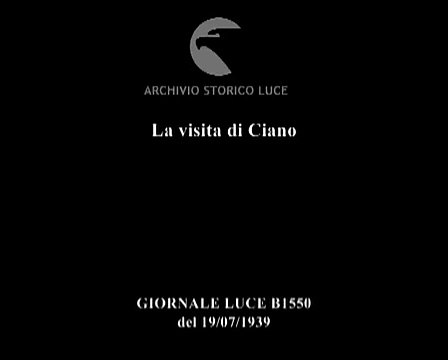 Visita a Santander tras la victoria golpista de Gian Galeazzo Ciano, yerno del dictador Benito Mussolini y ministro de Asuntos Exteriores de Italia
