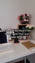 things in my work from home desk that make sense