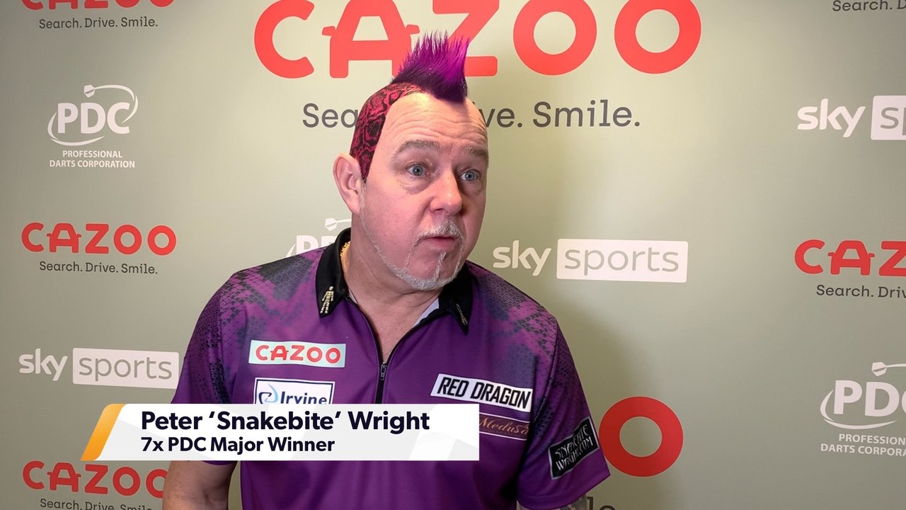 ‘I’m looking to catch the guys above me and make the top four’: Peter ‘Snakebite’ Wright speaks on his Premier League campaign so far with hopes of still making the play-offs
