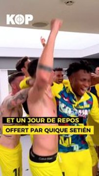 Victorieux 3 buts à 2 sur la pelouse du Santiago Bernabéu, le Sous-marin jaune a célébré comme il se doit ce succès... avec une pointe de chambrage pour Carlo Ancelotti et son mañana libre ! Alors, victoire méritée ou pas selon vous ?