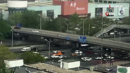 Çin'de korkutan kum fırtınası anları kamerada!