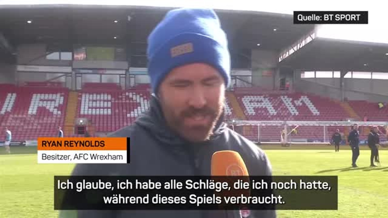 Reynolds nach Wrexham-Sieg: 'Dramatik wie im Film'