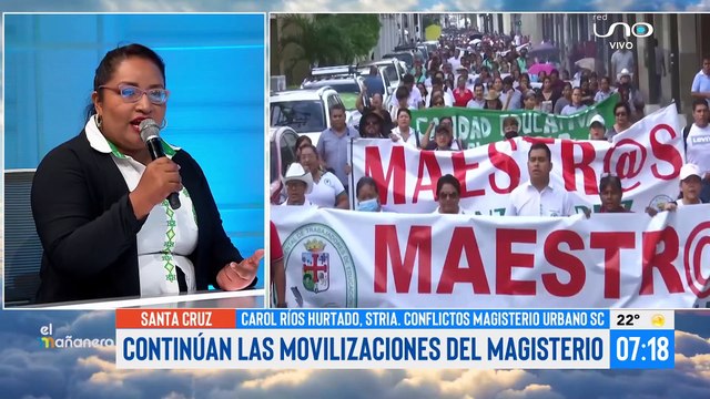 Maestros continúan movilizados por revisión de malla curricular y demanda de ítems al Gobierno