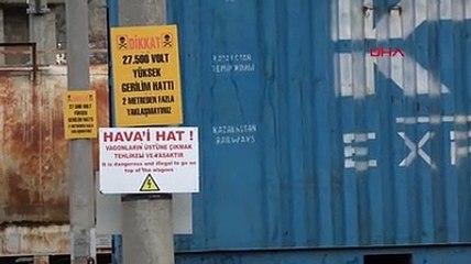 Vagon üzerinde video çekerken elektrik akımına kapıldılar