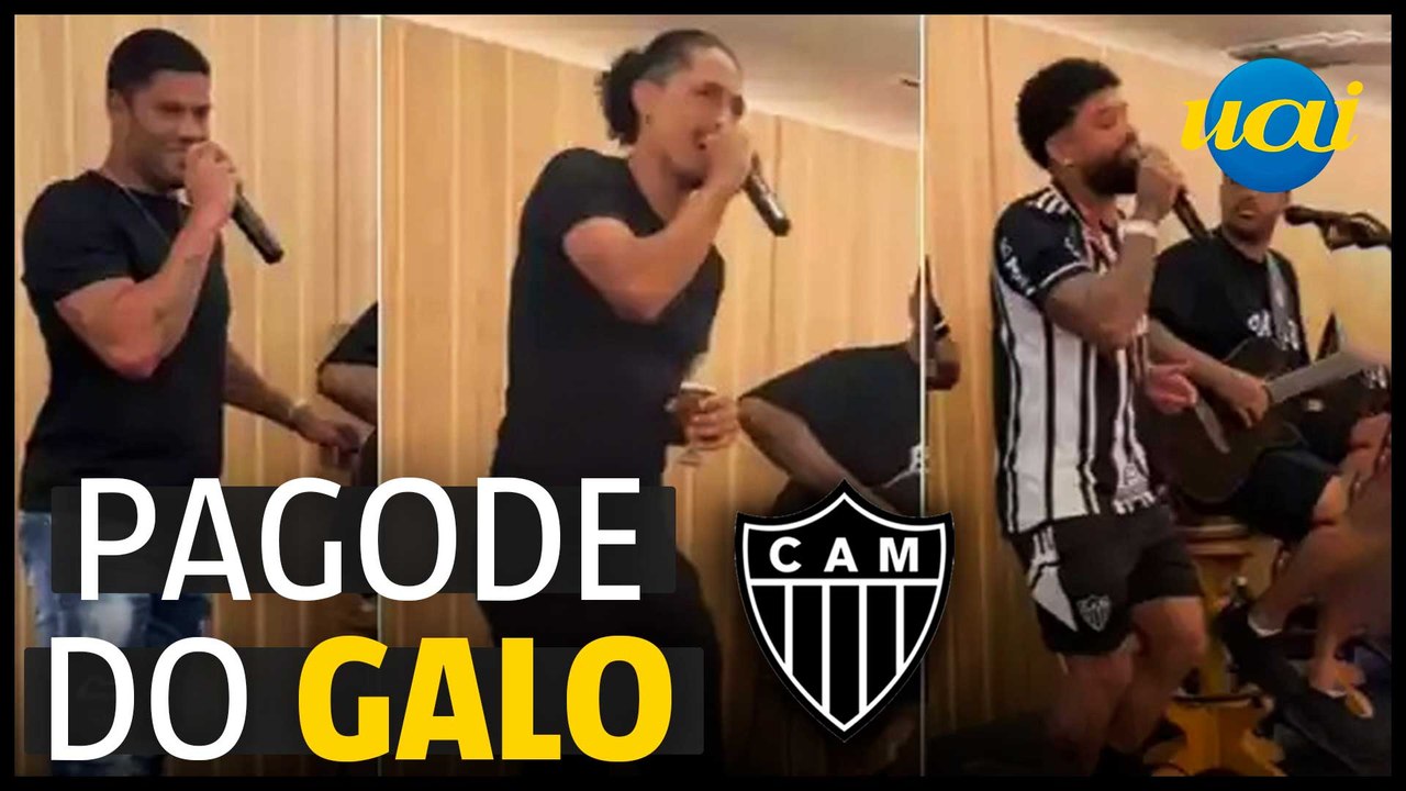 Hulk e gringos do Atlético cantam em festa do título