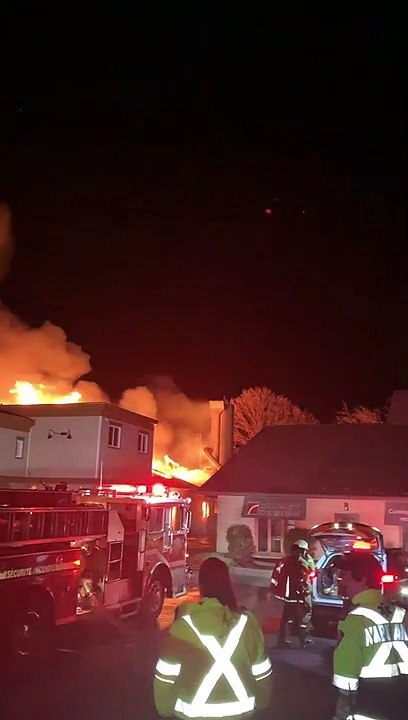 Incendie à Sainte-Martine (Vidéo gracieuseté)