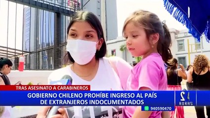 Gobierno chileno prohíbe ingreso al país de extranjeros indocumentados tras asesinato de carabineros