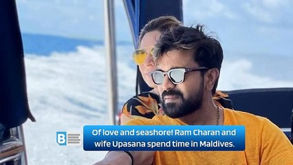 Of love and seashore! Ram Charan and wife Upasana spend time in Maldives.
