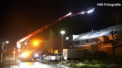 Blikseminslag in woning aan De Marke in Hasselt