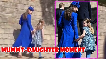 Princess Charlotte and Kate's sweet 'mummy-daughter moment' leaves royal fans in tears