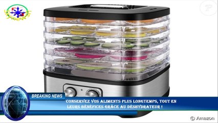 Conservez vos aliments plus longtemps, tout en  leurs bénéfices grâce au déshydrateur !