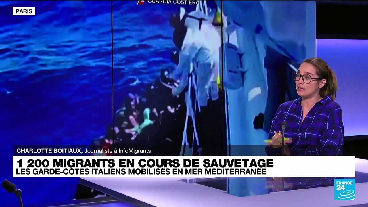 1 200 migrants en cours de sauvetage : les garde-côtes italiens mobilisés en mer Méditerranée