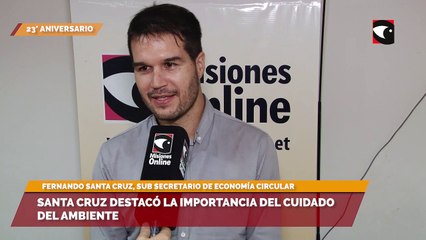 23° Aniversario de Misiones Online |  Fernando Santa Cruz destacó la importancia del enfoque holístico en el cuidado del ambiente