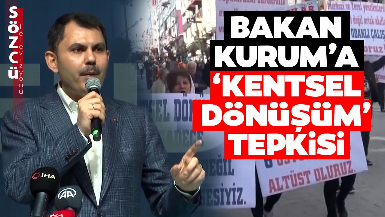 Bakan Murat Kurum'a 'Kentsel Dönüşüm' Tepkisi! Avcılar Halkı Böyle İsyan Etti