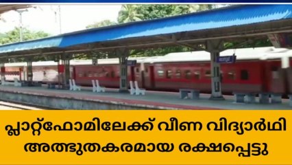 താനൂരില്‍ വിദ്യാര്‍ഥി ട്രെയിനില്‍നിന്നു പ്ലാറ്റ്‌ഫോമിലേക്കു വീണു