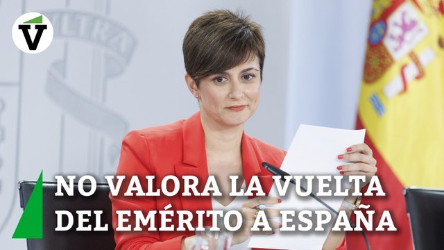 Isabel Rodríguez evita valorar el regreso del Rey Juan Carlos a España