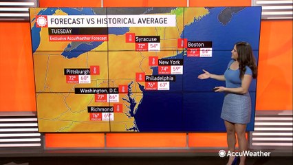 Significant warmup on tap for the eastern two-thirds of the US