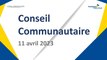 Conseil de la Communauté Urbaine de Dunkerque du Mardi 11 Avril 2023 (Replay)
