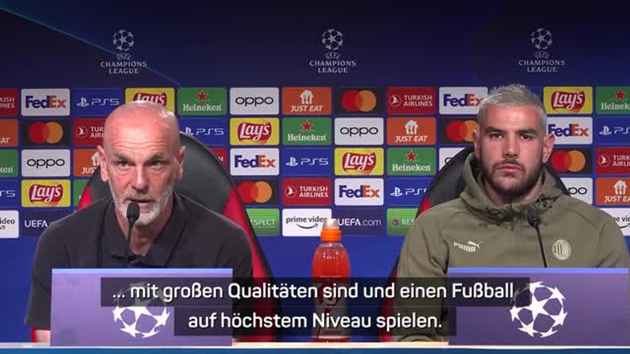 Pioli: "erwarten, auf die besten zu treffen"