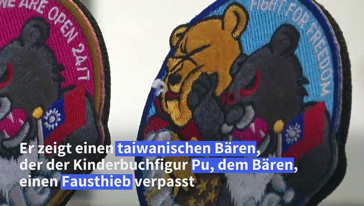 Patriotische Aufnäher werden in Taiwan zum Verkaufsschlager