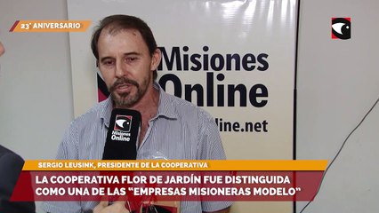 Télécharger la video: 23° Aniversario de Misiones Online | En el año de su cincuentenario la Cooperativa Flor de Jardín fue distinguida como una de las “Empresas Misioneras Modelo”