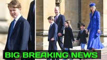 ROYALS SHOCKED! Prince George looks spiffy in his Easter Service Attire