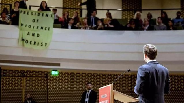 Fransa Cumhurbaşkanı Macron'a Hollanda'da beklemediği tepki: Şiddet ve iki yüzlülüğün Cumhurbaşkanı