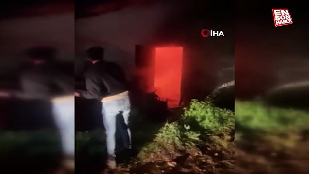 Osmaniye'de tarım aletlerinin bulunduğu depoda çıkan yangın söndürüldü