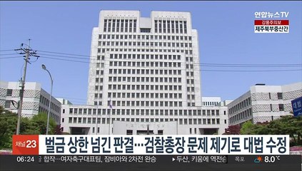 벌금 상한 넘긴 판결…검찰총장 문제제기로 대법 수정