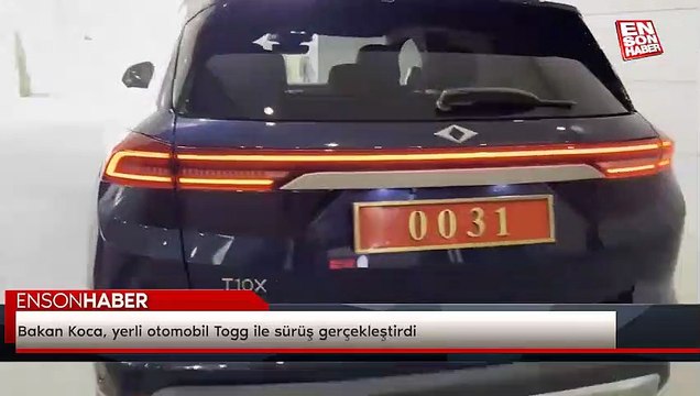 Bakan Koca, yerli otomobil Togg ile sürüş gerçekleştirdi